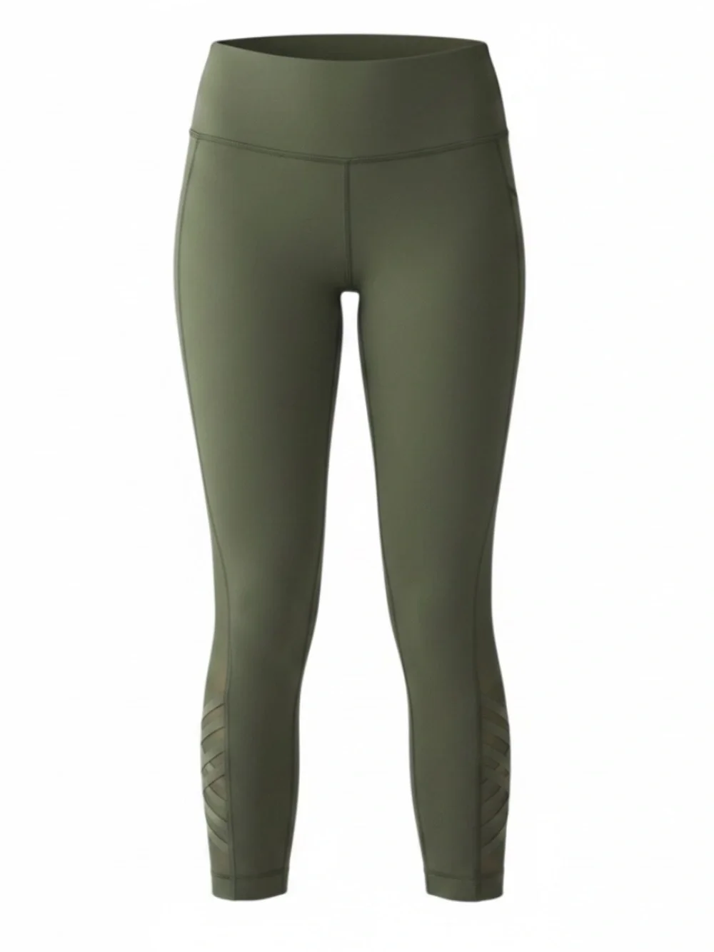 Lululemon Minimalist Crop Leggings Fatigue Green Size 6